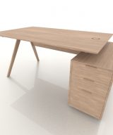 blankhouten bureau kantoormeubilair maatwerk