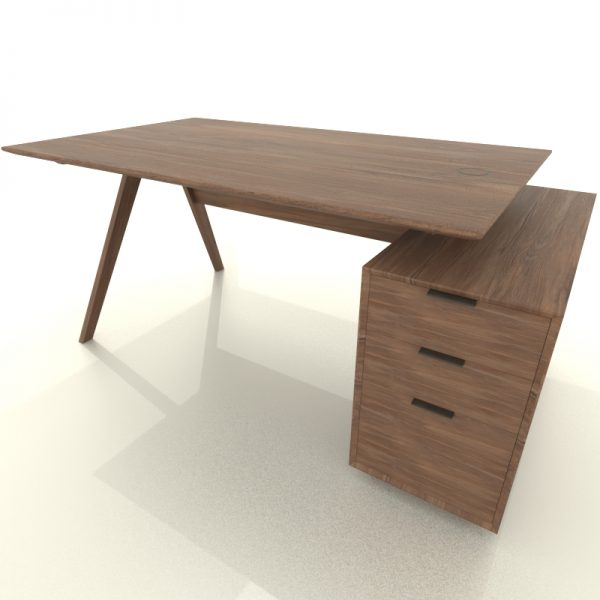 houten bureau op maat